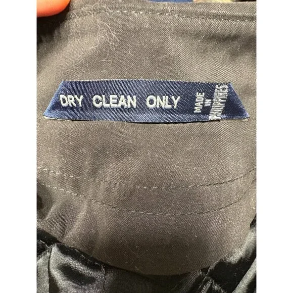 Vtg Ralph Lauren Trench Coat 44 Wool Bld Black Double-Breasted Belt Lined Men's - Picture 10 of 12